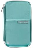 Passport Wallet Waterproof Nylon Family Travel Wallet Up to 8 Passports RFID Blocking Card Organiser for Men Women