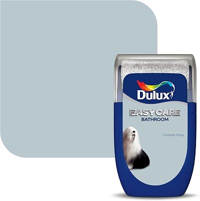 Dulux Easycare Bathroom Tester Paint Coastal Grey 30 ml Moisture Resistant