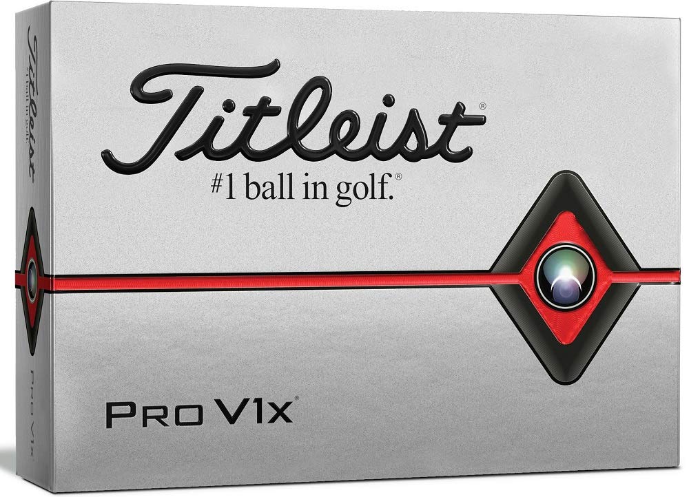 Titleist Pro V1x Golf Balls, White, Standard Play Numbers (1-4), One Dozen