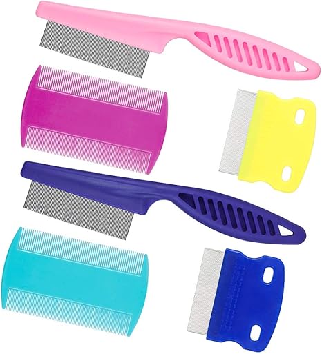 Amazon Com Kinake Pet Lice Combs 6 Pieces Dog Grooming Flea Comb