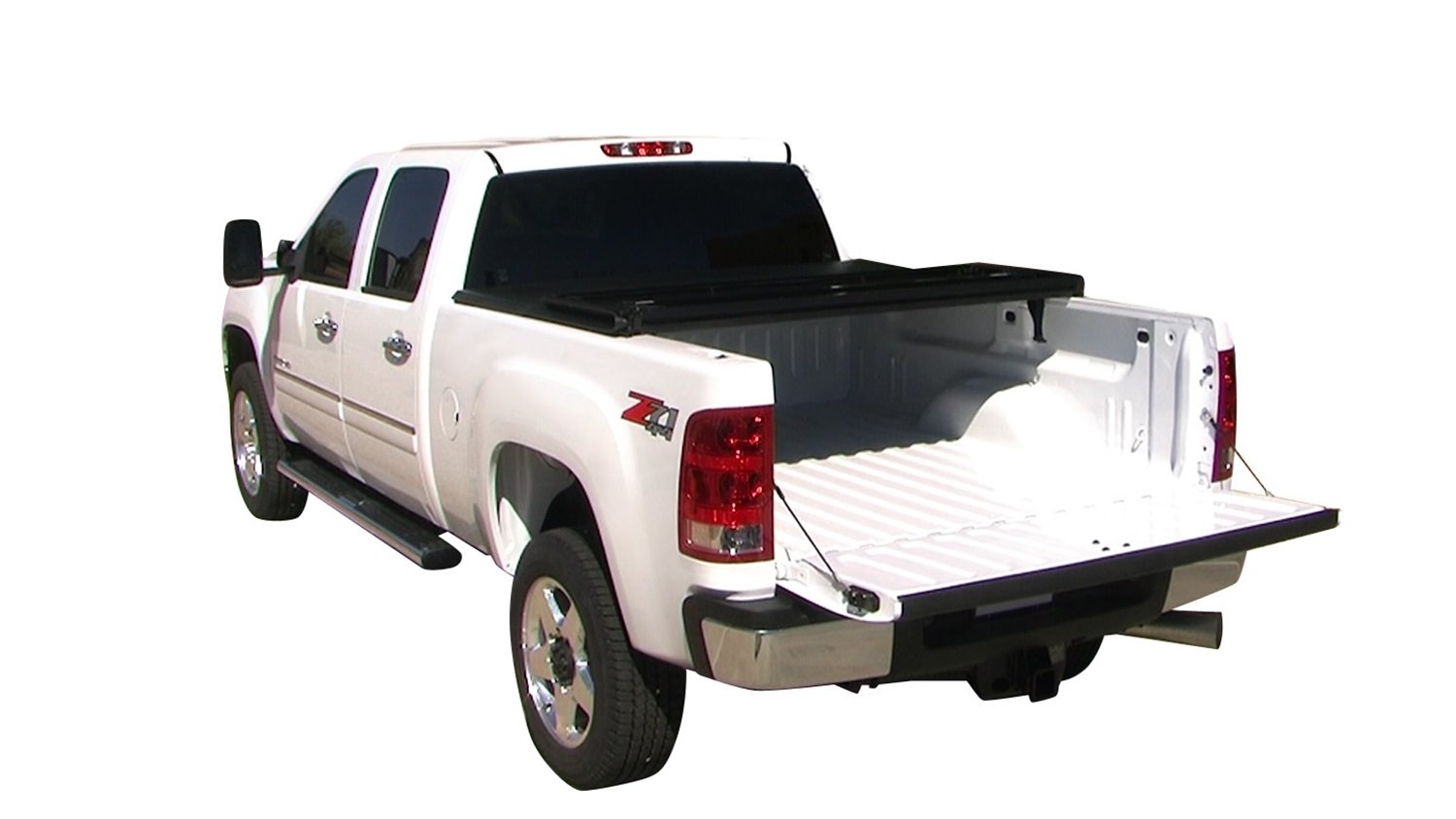 Tonno Pro Hard Fold, Hard Folding Truck Bed Tonneau Cover | HF-159 | Fits 2014-18, 19 Ltd./Lgcy GMC Sierra & Chevrolet Silverado 1500 5'8" Bed (69.3")