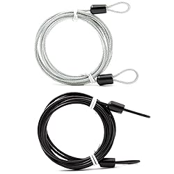 Cable Wire Rope with Double Loop, Security Cable