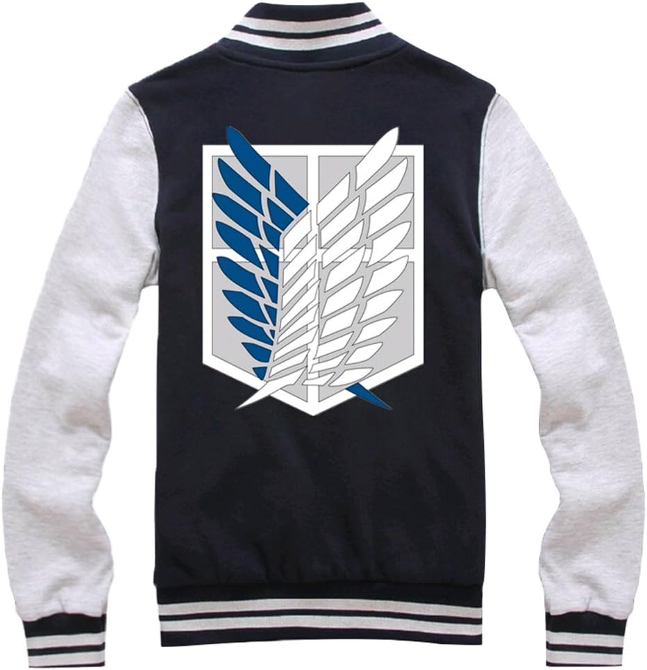 Jeylu Attack On Titan Cosplay Costume Wing of Liberty Baseball Uniform Hoodies Sweater
