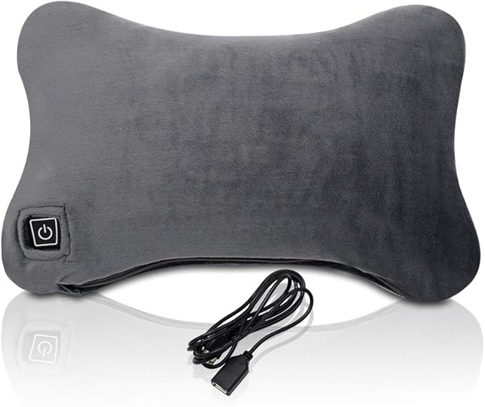 Travel Neck Massage Pillow, Heated Pillow Vibration Pillow Massage for
