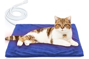 NAMOTEK Pet Heating Pad, Safe Electric Heating Pad for Dogs and Cats Indoor Warming Pad with Auto Constant Temperature 15.7" x 12"