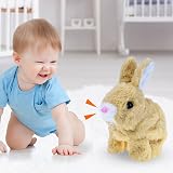 ZBATHTOY Easter Bunny Toy for Kids 1-3 Years Interactive Jumping Rabbit view 4