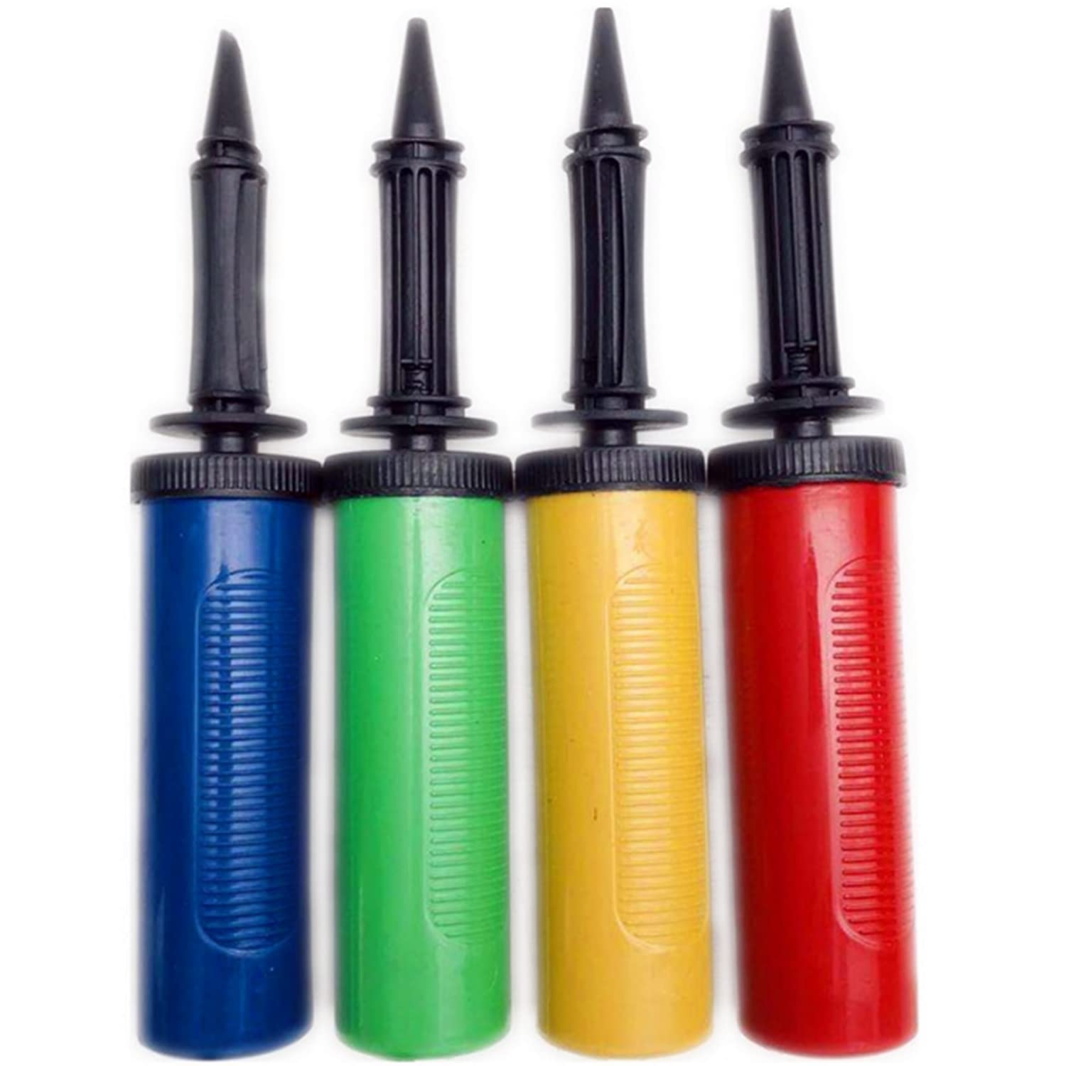 LATRAT Hand Pump, Pack of 4 - Lightweight, Durable Balloon Pumps - Manual Inflator for Inflatable Toys - Includes 4 Air Pumps in Random Color