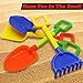 Sand & Beach Shovel Set | Kid's Sandbox & Garden Tool Set | Great for Indoor Outdoor Play | 4 Pack