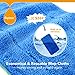 HAPINNEX Hardwood Dust Floor Mop - 4 Washable & Reusable Microfiber Mop Cloths/Pads - For Home Kitchen Bathroom Cleaning - Wet or Dry Usage on Hardwood, Laminate & Tile