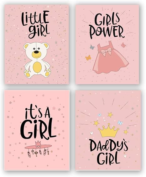 baby girl room paintings