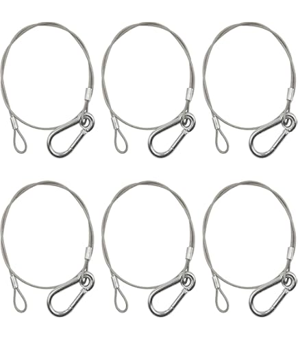 12 Pcs Stainless Steel Safety Cable Locks Heavy Duty Security Cable Rope For Light 938f4526 Ec6b 464f B223 9ac86c642d45.3c242a3be4b97835e082e99382122c9c