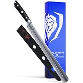 Dalstrong 12-Inch Brisket Slicing and Carving Knife, Gladiator Elite | Granton Edge, German Steel, Black G10 Handle, Full Tang, Roasts and Turkey, Sheath Included