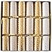 Entertaining with Caspari Celebration Crackers, Gold and White Small Dots, 12-1/2-Inch, Box of 6,Small Dots Gold