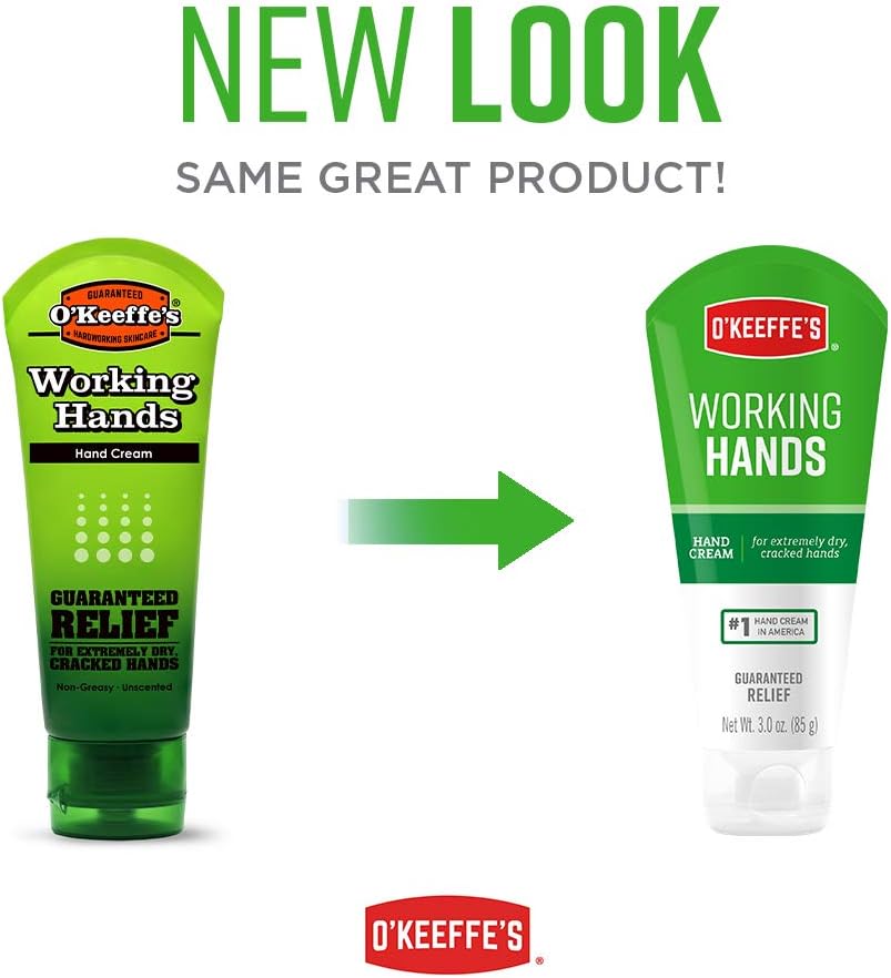 O'Keeffe's Working Hands Hand Cream, 3 ounce Tube, (Pack of 2) - - 