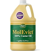 Baar MolEvict Castor Oil for Lawns, 1 Gal, Covers Up to 20,000 Sq Ft | Easy-to-apply liquid formula for lawn application