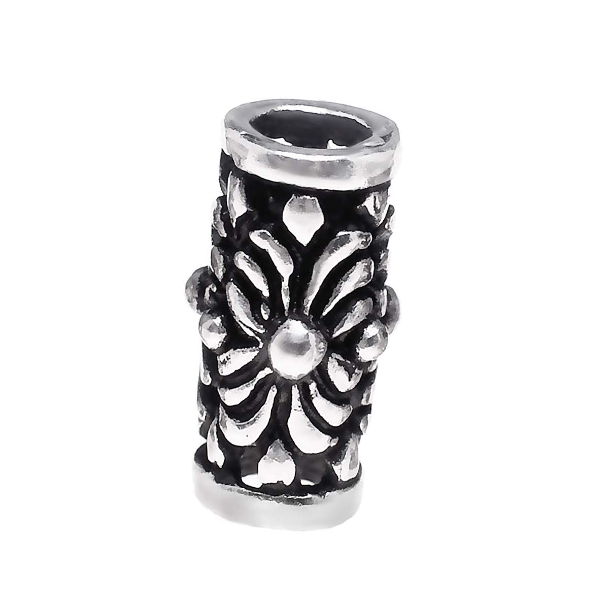 NKlaus Medieval Hair Accessories Beard Bead SKADI 925 Sterling Silver Curly Bead 6392