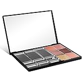 Beaupretty Magnetic Makeup Palette with Mirror, Empty Eyeshadow Palette With 15 Pans for Eyeshadow Lipstick Blush Powder