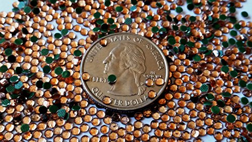 GoldenLiving168 Dark Peach Round 600pcs Rhinestone 3mm (10ss) 3D Acrylic Nail Art Decoration Cellphone Case (High Quality) USA SELLER! FAST SHIPPING!