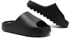 Jaeynow Cloud Slides for Women,Unisex EVA Soft Recovery Slides,Thick Sole Open Toe Mens Pillow Slides Shower Shoes Outdoor&Indoor House Slippers