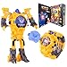 Robots Watch Toys for Kids,Digital Watch 2 in 1Deformation Robot Toys for Boys and Girls,Robot Watch for School GIF (Yellow)