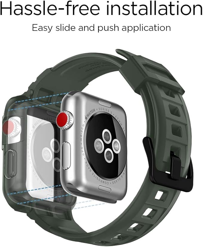 Spigen Rugged Armor Pro Funda Compatible con Apple Watch 42mm ...