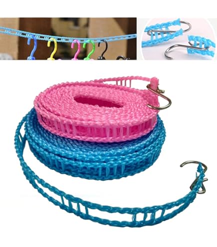 Étendoir à linge automatique 5m – 3 cordes en nylon – Installation rapide sans outils – Pour petits espaces intérieurs et extérieurs – Habitex Étendoir à linge automatique 5m – 3 cordes en nylon – Installation rapide sans outils – Pour petits espaces intérieurs et extérieurs – Habitex