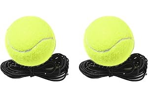 2pcs Tennis Training Ball with Elastic String Portable Tennis Training Equipment for Beginners Tennis Ball Practice Trainer T