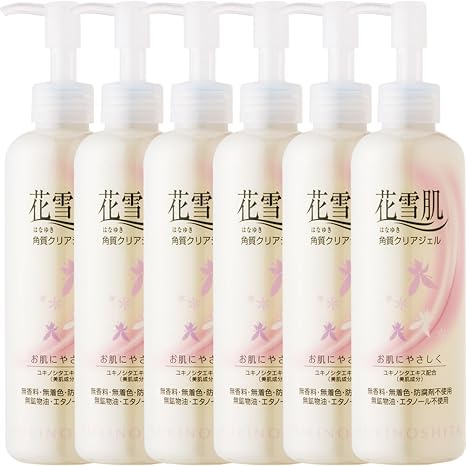 Amazon 花雪肌 角質クリアジェル 240ml 6本セット ユキノシタエキス配合 角質除去 花雪肌 ゴマージュ ピーリング 通販