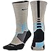 Nike Men's Hyper Elite Crossover Crew Basketball Socks - Large - Omega Blue/Black