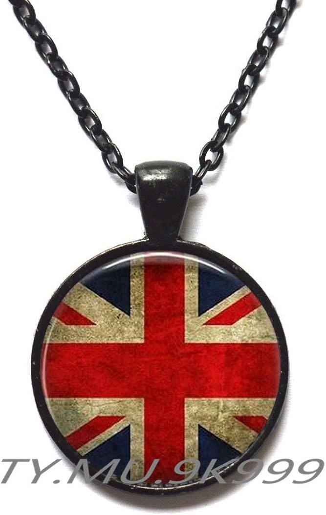 Charming Necklace,Beautiful Necklace，Union Jack British Flag Necklace Pendant