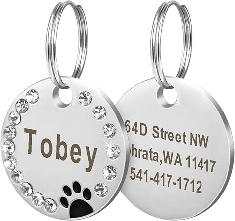 cat id tag engraved