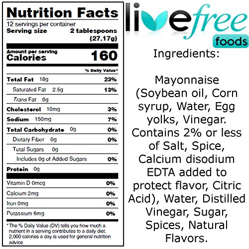 Live Free Low Fodmap Ranch Dressing FODMAP Friendly Certified Salad