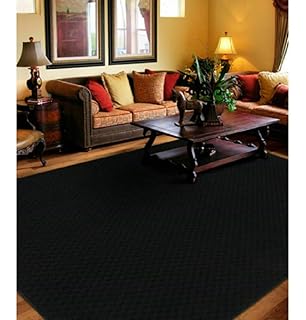 Area Rug Carpet 8 X 10 Black Solid Rug Buy Online In Belarus At Desertcart
