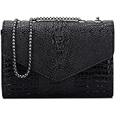 CamarKolbin Black Striped Women's Shoulder Bag Fashion Fashion Women's Shoulder Wallet Card Bag