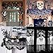 OTBBA Halloween Decorations, Spiderweb Fireplace Mantle Scarf Black Lace Cobweb Cover 20