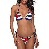 Gianlaima Ladies Swimwear Backless Tie Bikini Set Two Piece Women Swimwear