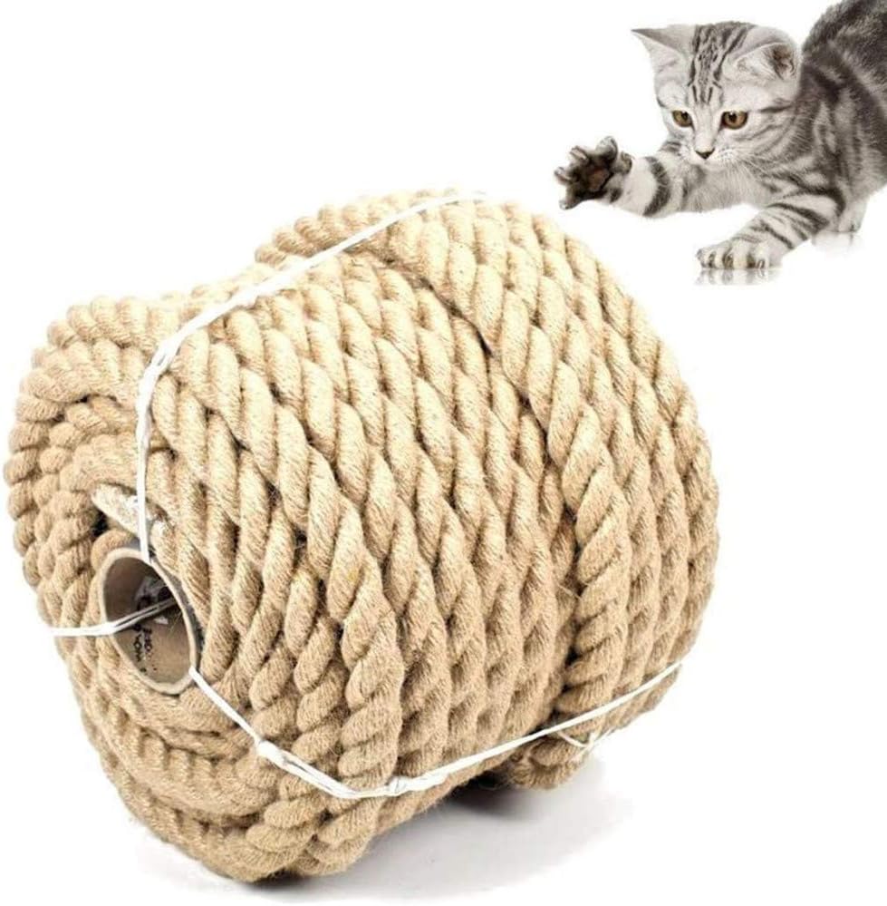 ZXCVB 6MM Natural Sisal Rope Cat Tree Rope for Repair Or