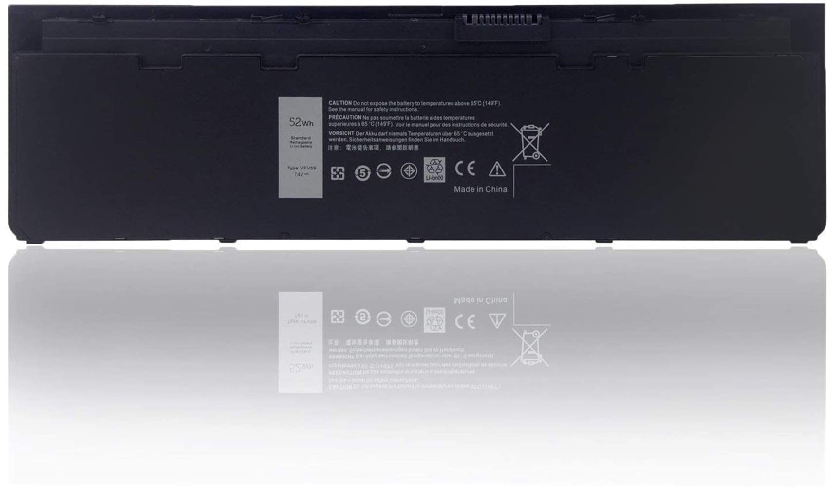 ASKC 7.4V 52WH VFV59 Laptop Battery for Dell Latitude 12 7000 E7240 E7250 Series Notebook F3G33 HJ8KP GVD76 J31N7 NCVF0 W57CV 9C26T 451-BBFX 451-BBFW 451-BBFY
