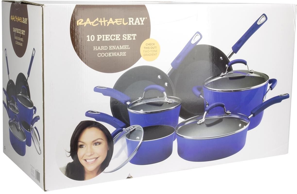 Best rachael ray 10 piece cookware set yellow