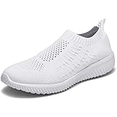 TIOSEBON Women's Athletic Walking Shoes Slip On Casual Mesh-Comfortable Tennis Workout Sneakers