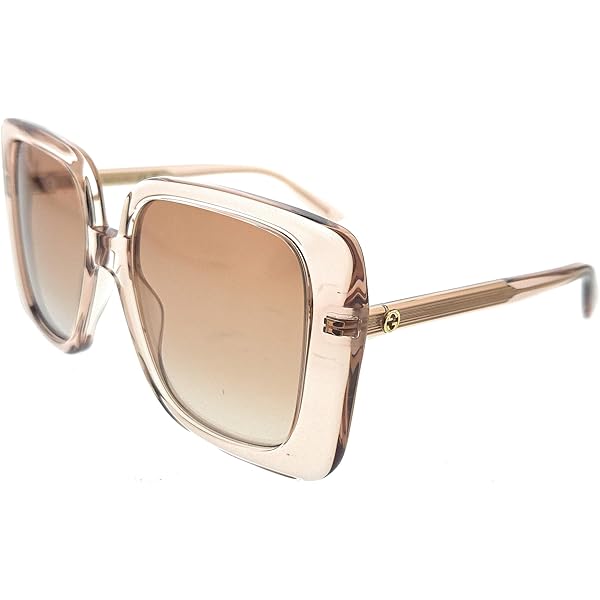Amazon.com: Gucci Square/Rectangle Sunglasses Nude Gold Pink