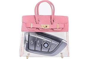 MoCulot Mini Creative Handbag Design Car Keys, Exquisite Transparent Small Handbag with Key Case Buckle Universal