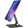 ALASHI Tablet Stand for Desk, Multi-Angle Adjustable, Foldable Portable Tablet Stands, Ergonomic Design Tablet Holder Compatible with 4 to 13 Inches Tablets, Black