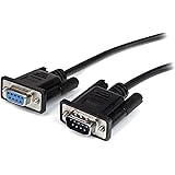 StarTech.com 3m Black Straight Through DB9 RS232 Serial Cable - DB9 RS232 Serial Extension Cable - Male to Female Cable
