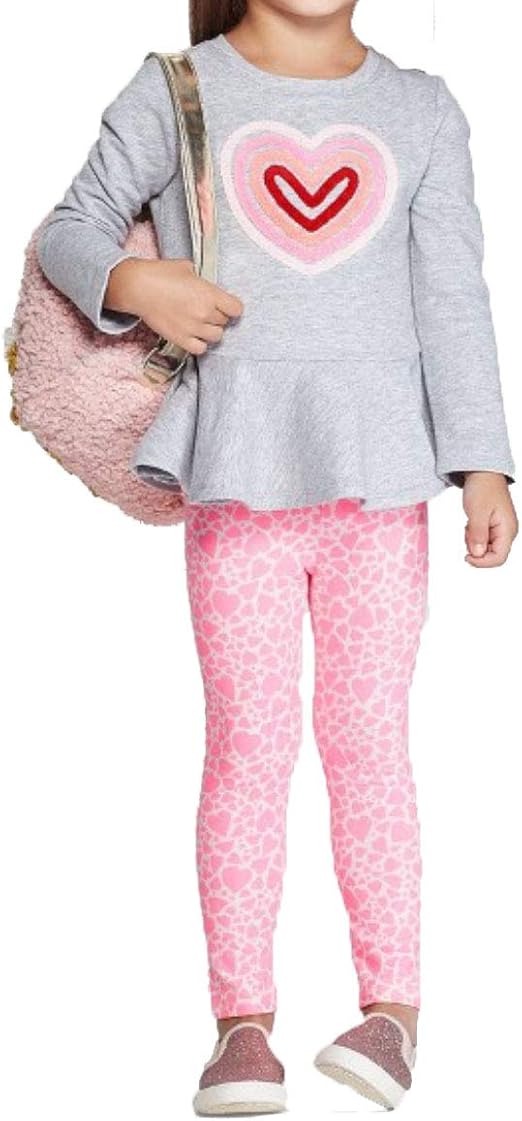 Cat & Jack Baby Girls' & Toddler Girls' Heart Long Sleeve