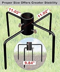 Garbuildman Pole Stabilizer Stand Base with 4