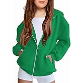 Arshiner Girls Zip Up Hoodies Teen Fleece Full-Zip Sweatshirts Jacket Casual Fall Hoodie with Pocket