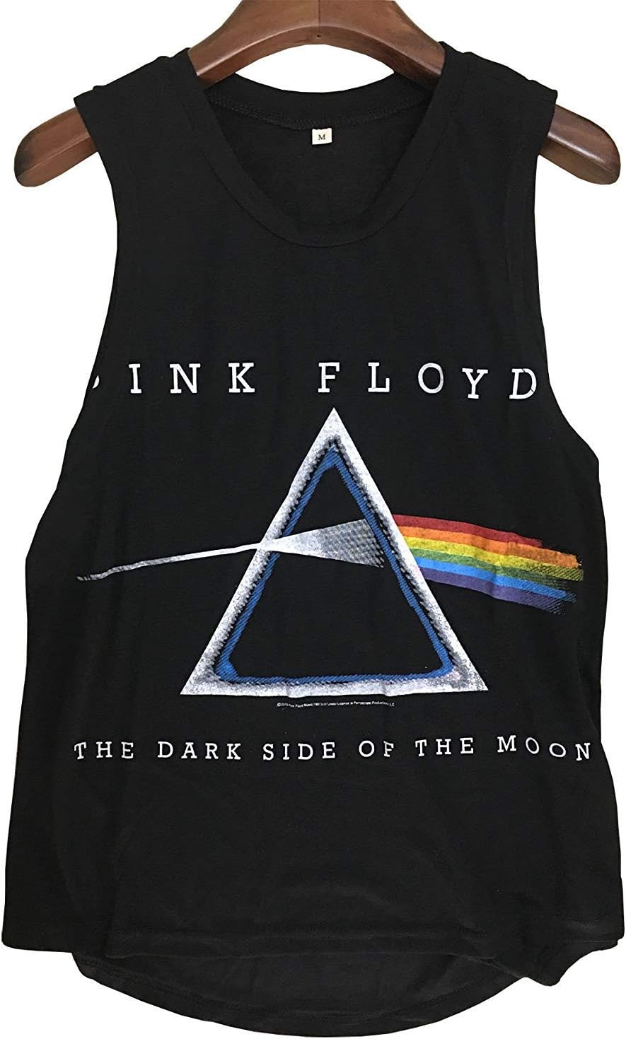Darceil Women's Sleeveless Loose Fit Rock and Roll Tank Top
