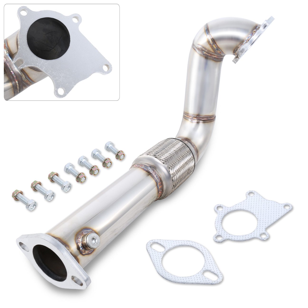 Ajp Distributors Stainless Steel Exhaust Turbo Downpipe 2.5 For Honda