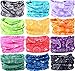 VANCROWN Headband Head Wrap Headwear Sport Sweatband 280 Patterns 12 in 1 Magic Scarf 12PCS 9PCS & 6PCS (12PCS.Paisley)